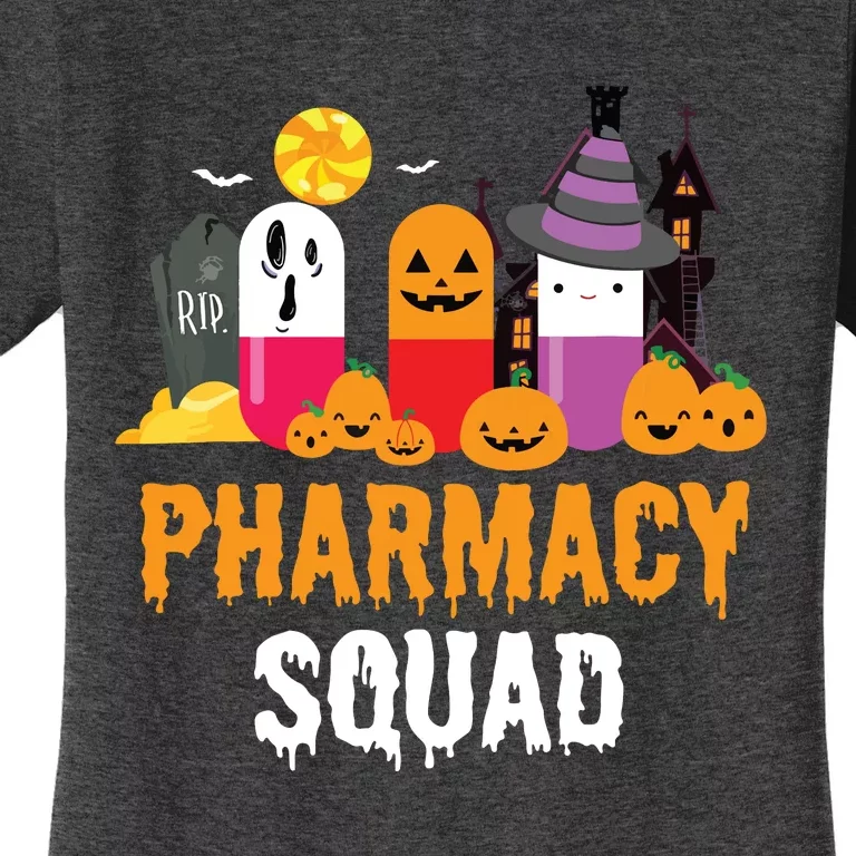 Funny Pills Pharmacist Costume Halloween Pharmacy Squad Women's T-Shirt