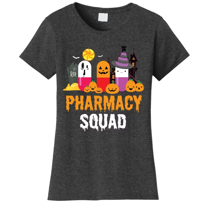 Funny Pills Pharmacist Costume Halloween Pharmacy Squad Women's T-Shirt