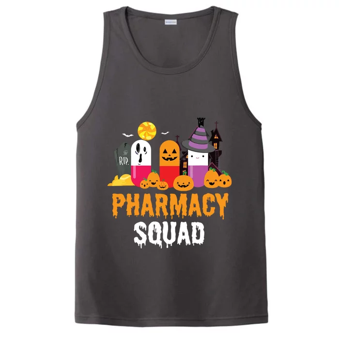 Funny Pills Pharmacist Costume Halloween Pharmacy Squad Performance Tank