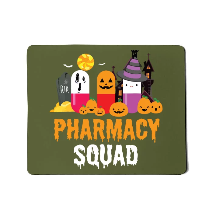 Funny Pills Pharmacist Costume Halloween Pharmacy Squad Mousepad