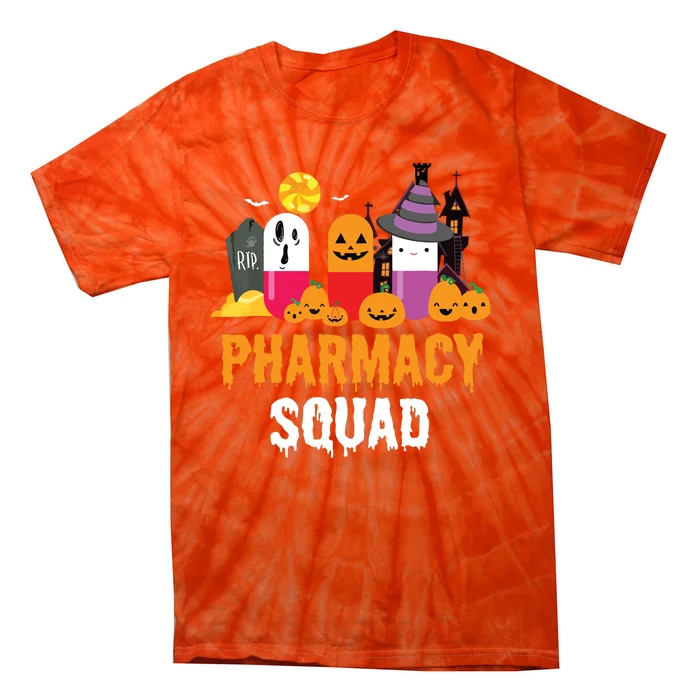 Funny Pills Pharmacist Costume Halloween Pharmacy Squad Tie-Dye T-Shirt