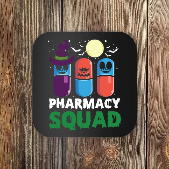 Funny Pills Pharmacist Costume Halloween Pharmacy Squad Coaster