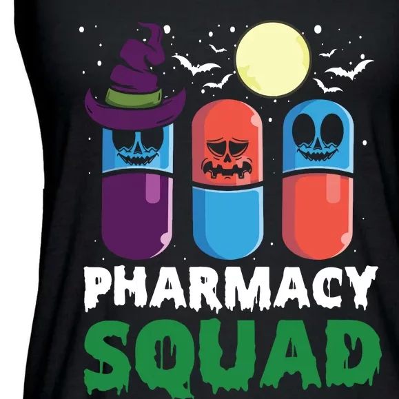 Funny Pills Pharmacist Costume Halloween Pharmacy Squad Ladies Essential Flowy Tank