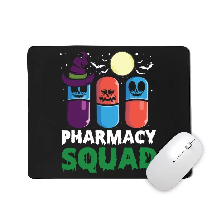 Funny Pills Pharmacist Costume Halloween Pharmacy Squad Mousepad