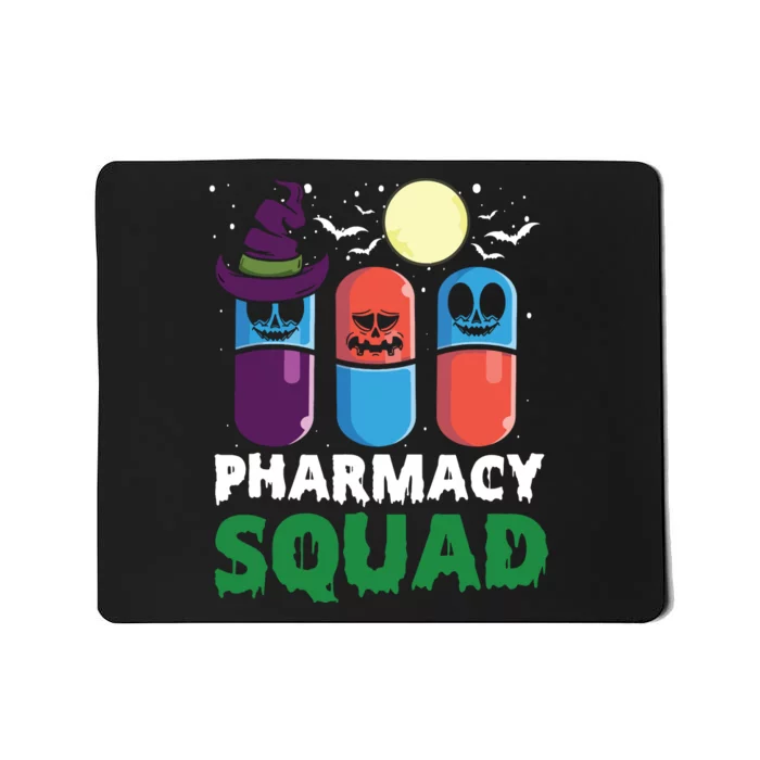 Funny Pills Pharmacist Costume Halloween Pharmacy Squad Mousepad