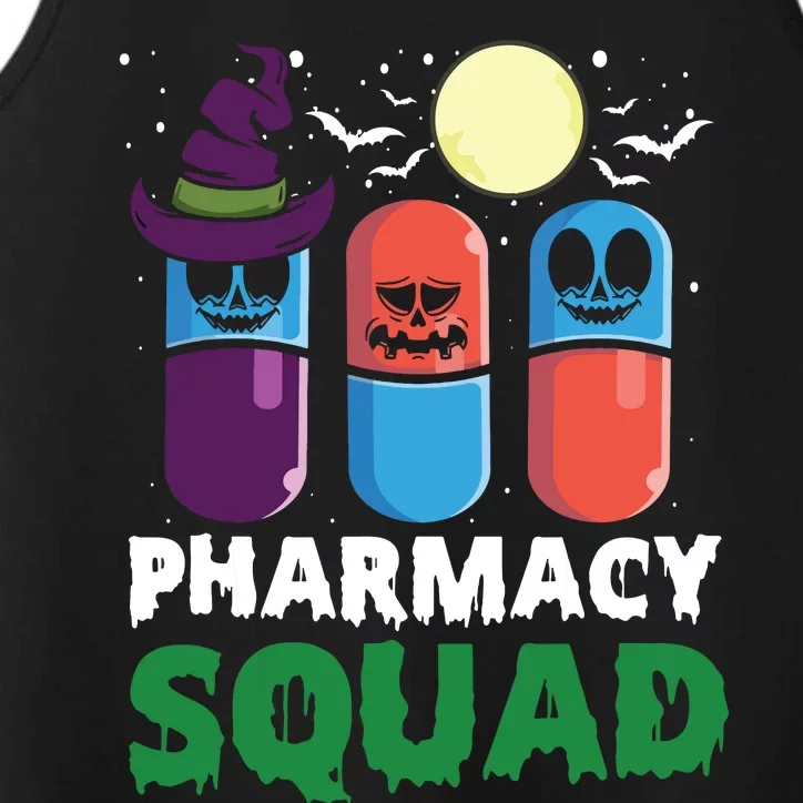 Funny Pills Pharmacist Costume Halloween Pharmacy Squad Performance Tank