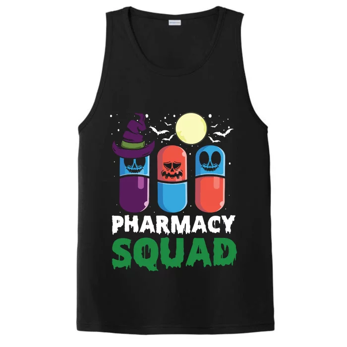 Funny Pills Pharmacist Costume Halloween Pharmacy Squad Performance Tank