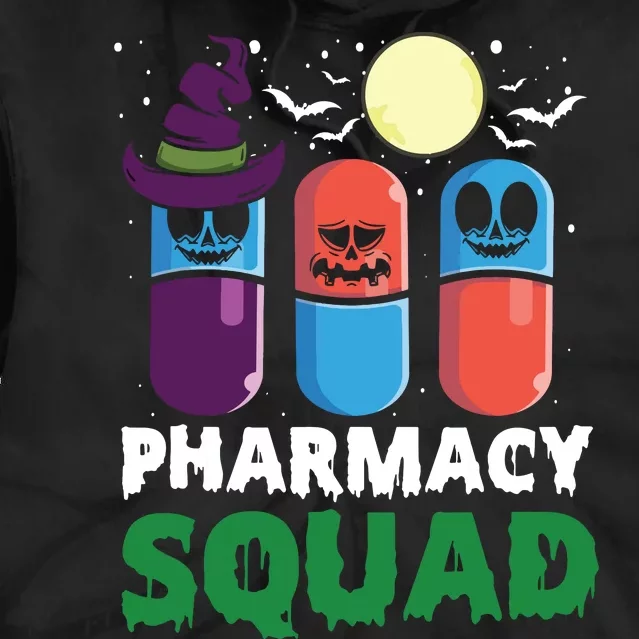 Funny Pills Pharmacist Costume Halloween Pharmacy Squad Tie Dye Hoodie