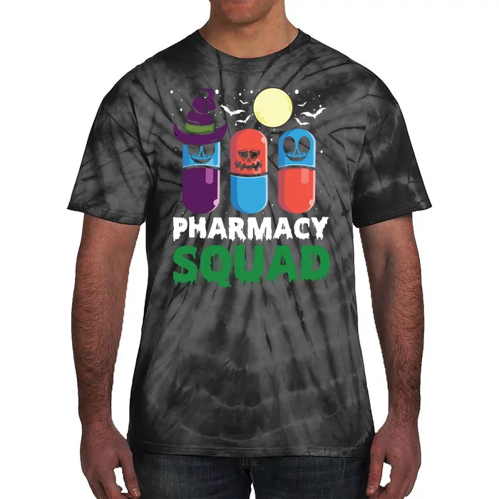 Funny Pills Pharmacist Costume Halloween Pharmacy Squad Tie-Dye T-Shirt