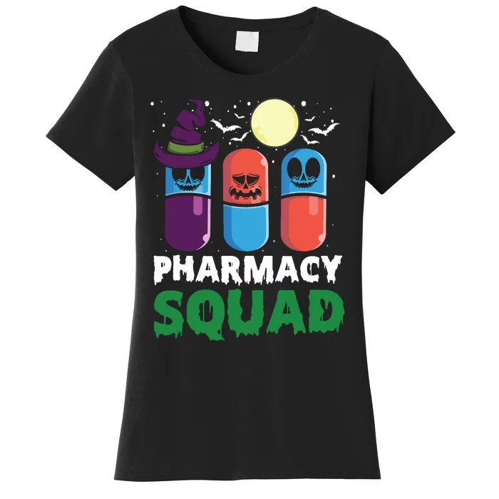 Funny Pills Pharmacist Costume Halloween Pharmacy Squad Women's T-Shirt