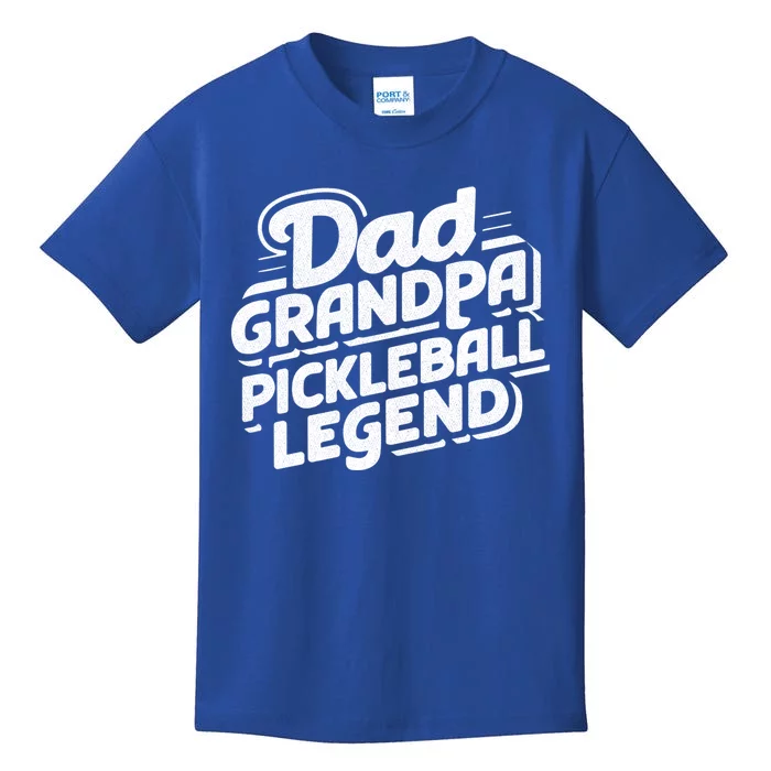 Funny Pickleball Player Cool Dad Grandpa Pickleball Legend Cute Gift Kids T-Shirt