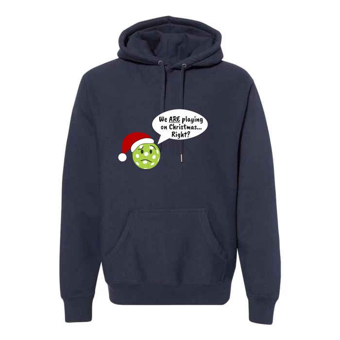 Fun Pickleball | Pickleball Christmas | Pickleball Holiday | Great Pickleball Premium Hoodie