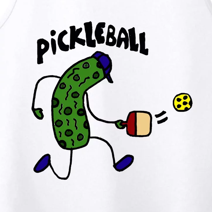 Funny Pickle Playing Pickleball Performance Tank