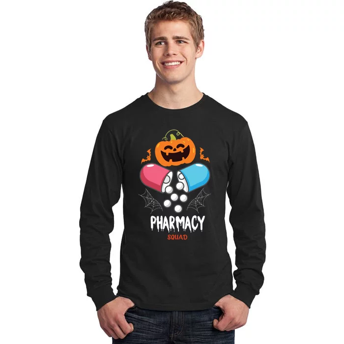 Funny Pills Pharmacy Pharmacist Squad Halloween Costume Tall Long Sleeve T-Shirt