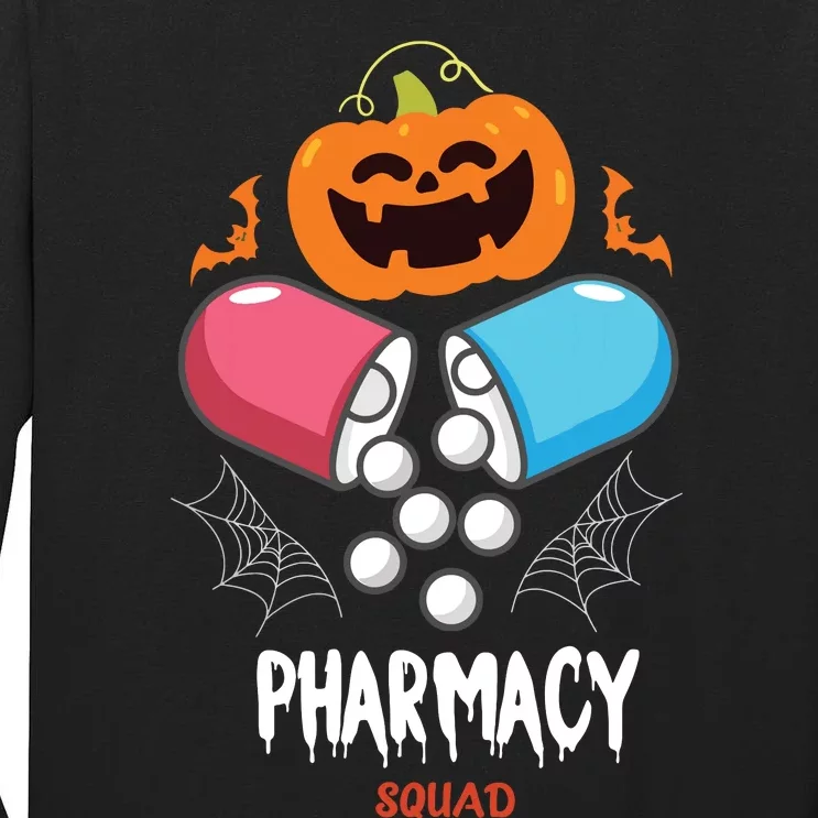 Funny Pills Pharmacy Pharmacist Squad Halloween Costume Tall Long Sleeve T-Shirt