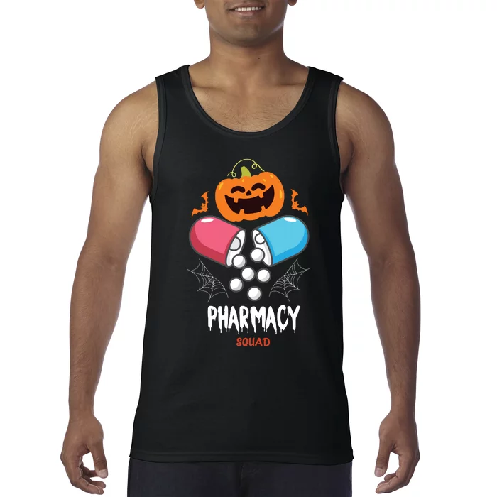 Funny Pills Pharmacy Pharmacist Squad Halloween Costume Tank Top