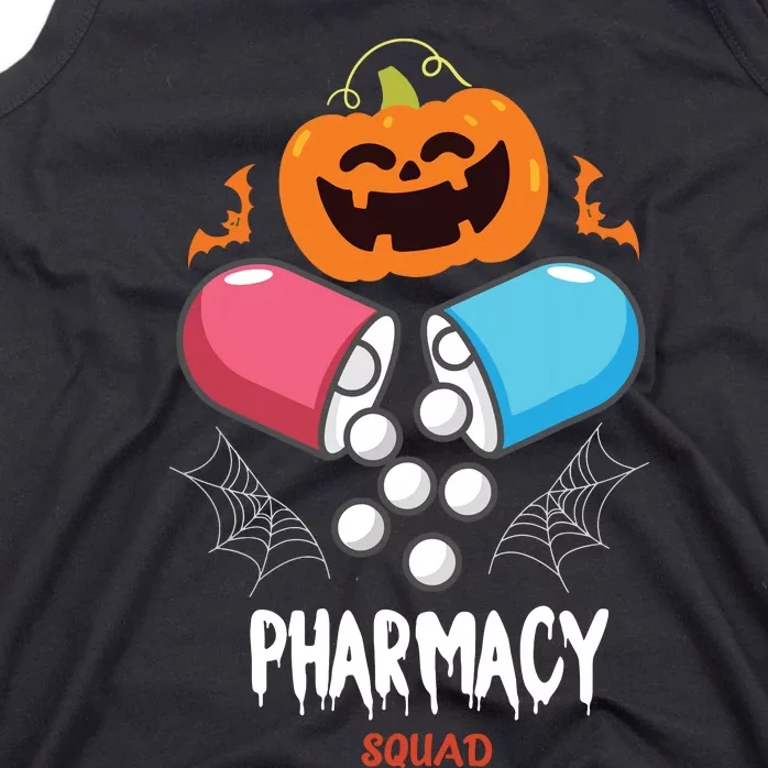 Funny Pills Pharmacy Pharmacist Squad Halloween Costume Tank Top