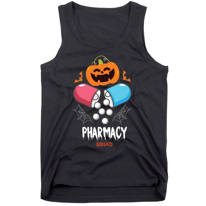 Funny Pills Pharmacy Pharmacist Squad Halloween Costume Tank Top