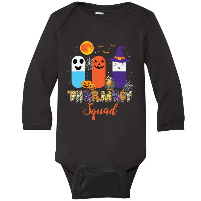 Funny Pills Pharmacy Pharmacist Squad Halloween Costume Baby Long Sleeve Bodysuit