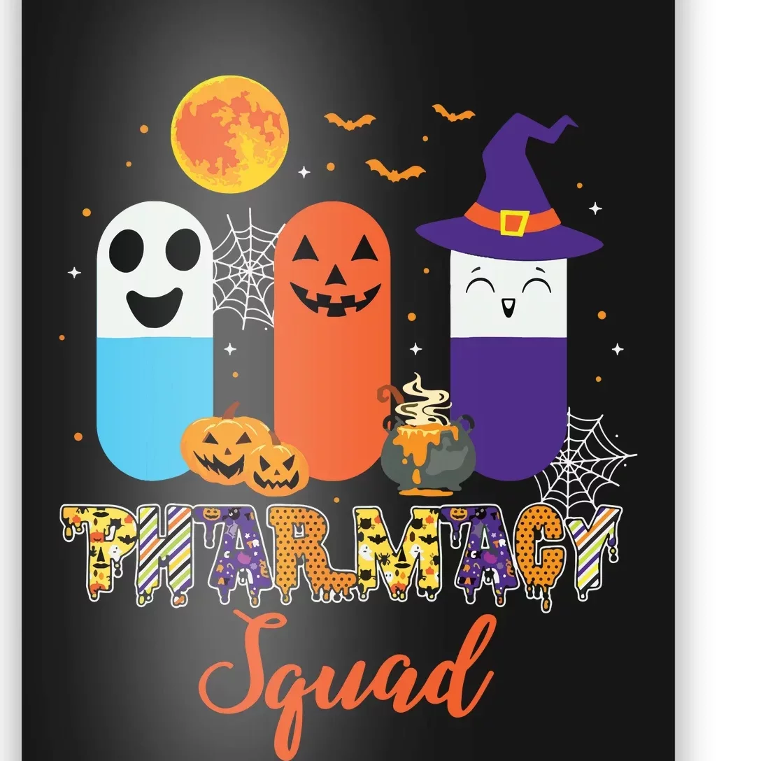 Funny Pills Pharmacy Pharmacist Squad Halloween Costume Poster