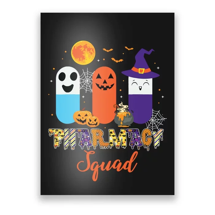 Funny Pills Pharmacy Pharmacist Squad Halloween Costume Poster