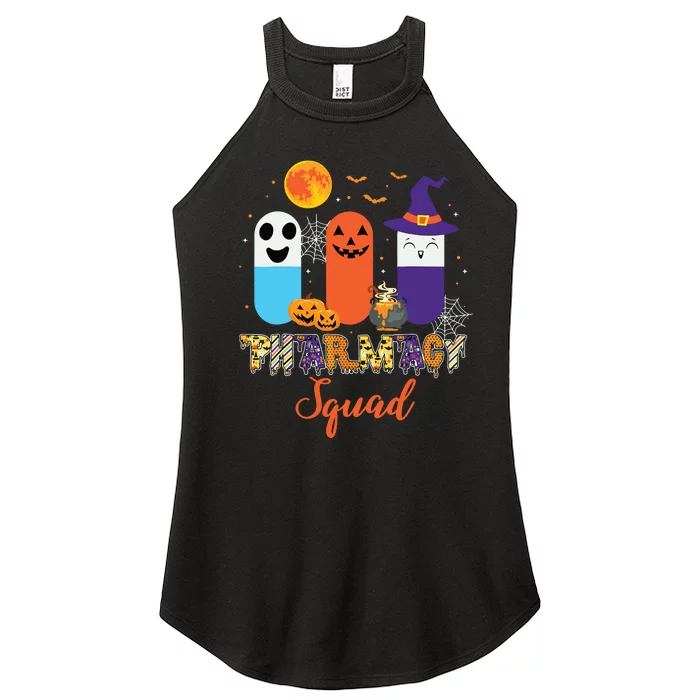 Funny Pills Pharmacy Pharmacist Squad Halloween Costume Women’s Perfect Tri Rocker Tank