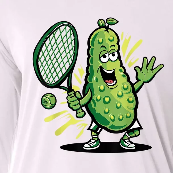 Funny Pickleball Player Paddleball Lover Gift Cooling Performance Long Sleeve Crew