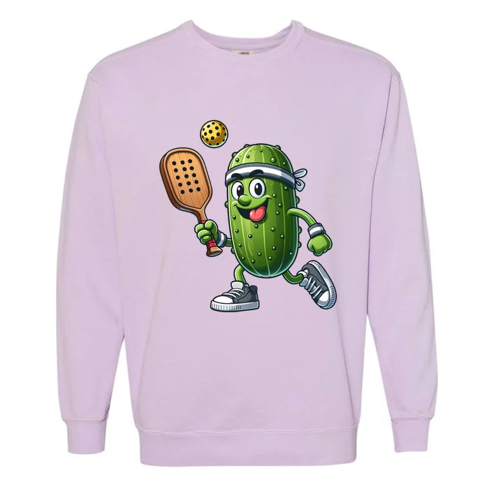 Funny Pickleball Player Paddleball Lover Funny Gift Garment-Dyed Sweatshirt