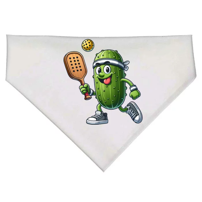 Funny Pickleball Player Paddleball Lover Funny Gift USA-Made Doggie Bandana