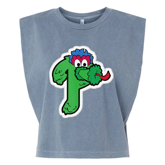 Funny Phanatic P Baseball Championship Garment-Dyed Women's Muscle Tee