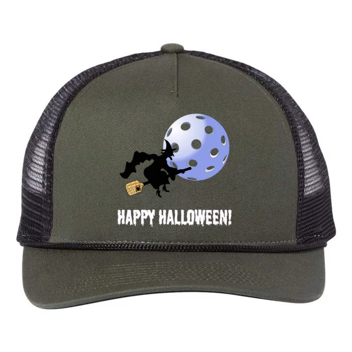 Fun Pickleball | Pickleball Halloween | Halloween Gift | Great Pickleball Retro Rope Trucker Hat Cap