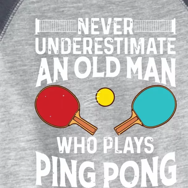 Funny Ping Pong Design Men Dad Grandpa Table Tennis Player Toddler Fine Jersey T-Shirt