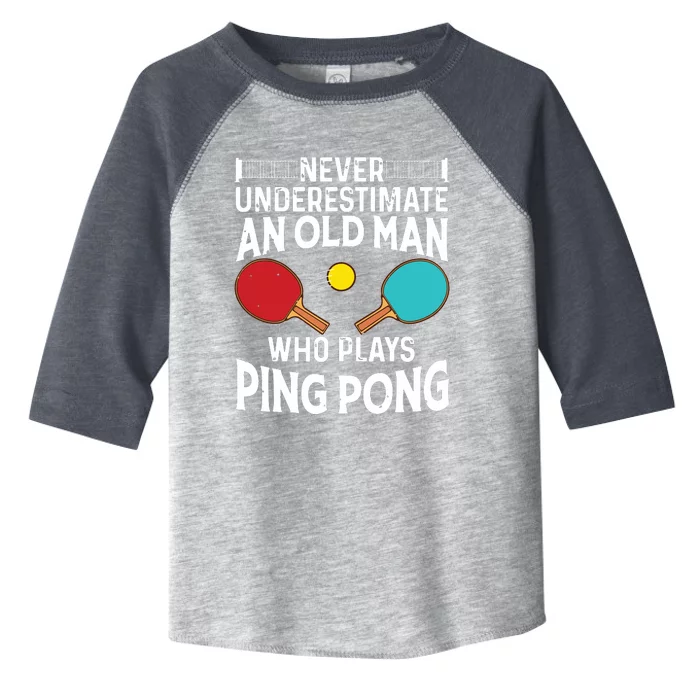 Funny Ping Pong Design Men Dad Grandpa Table Tennis Player Toddler Fine Jersey T-Shirt