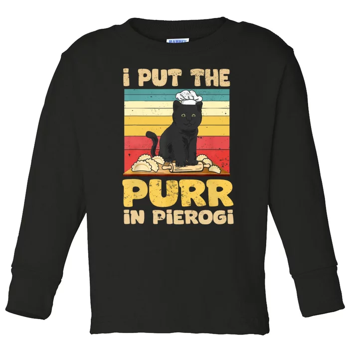 Funny Polish Pierogi Toddler Long Sleeve Shirt