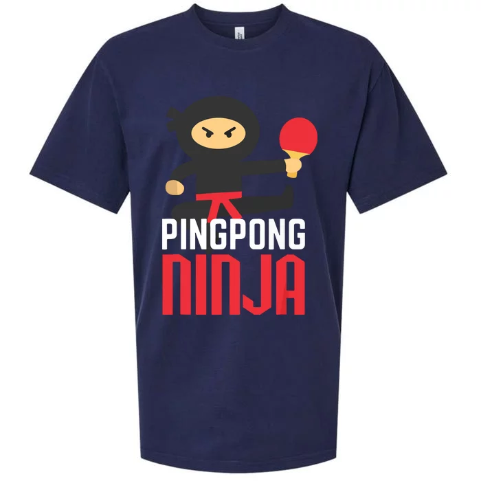 Funny Ping Pong Ninja Shirts Table Tennis Sueded Cloud Jersey T-Shirt