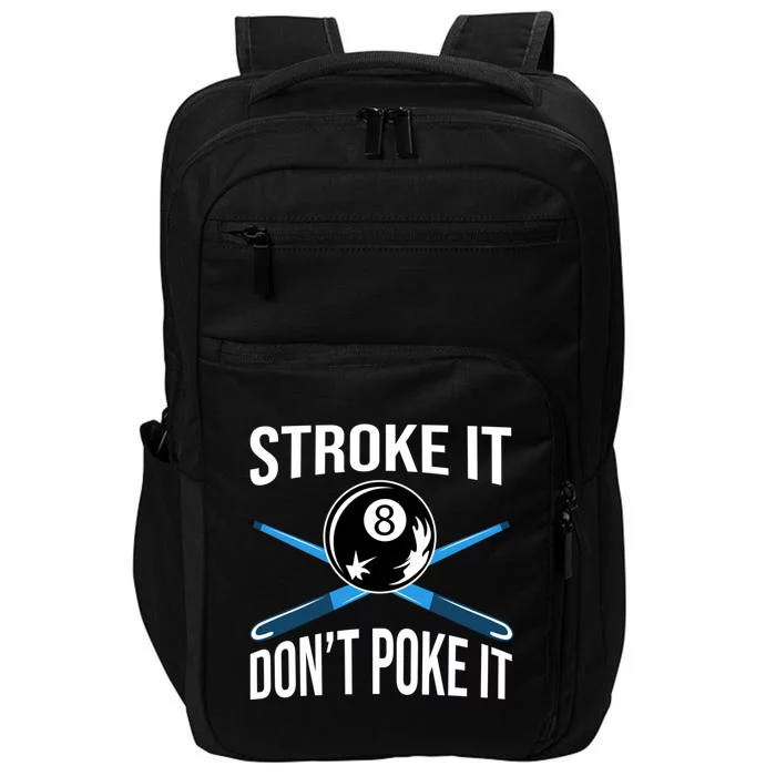 Funny Pool Player Billard 8ball Gift Impact Tech Backpack