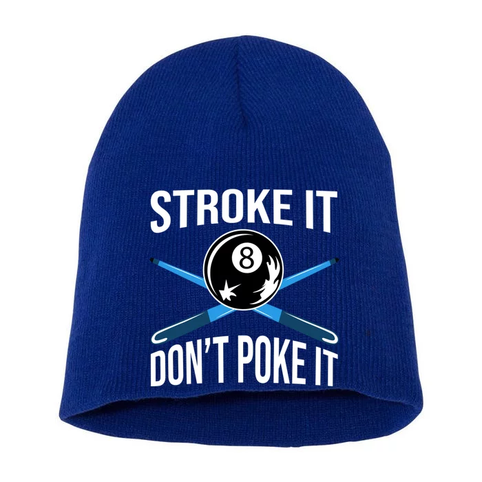 Funny Pool Player Billard 8ball Gift Short Acrylic Beanie