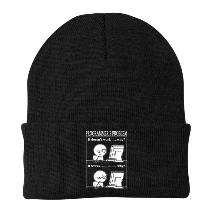 Funny Programmers Problem Fun Developer Knit Cap Winter Beanie