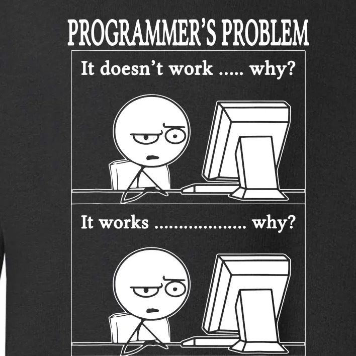 Funny Programmers Problem Fun Developer Toddler Sweatshirt