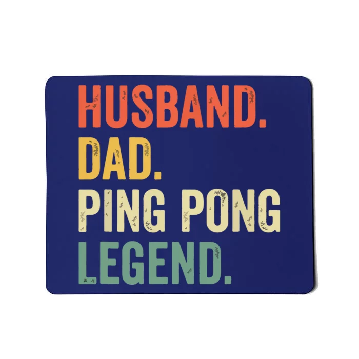 Funny Ping Pong Husband Dad Table Tennis Legend Vintage Mousepad