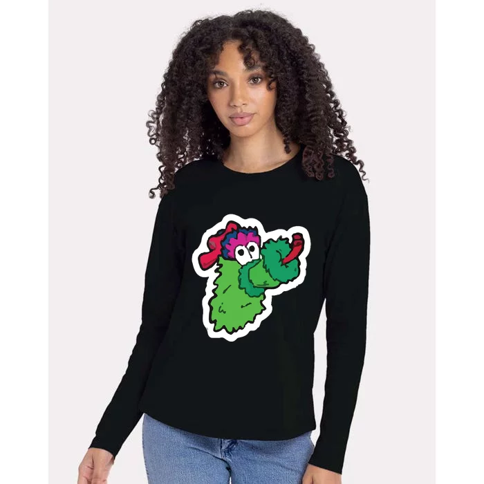 Funny Phanatic P Baseball Championship Womens Cotton Relaxed Long Sleeve T-Shirt