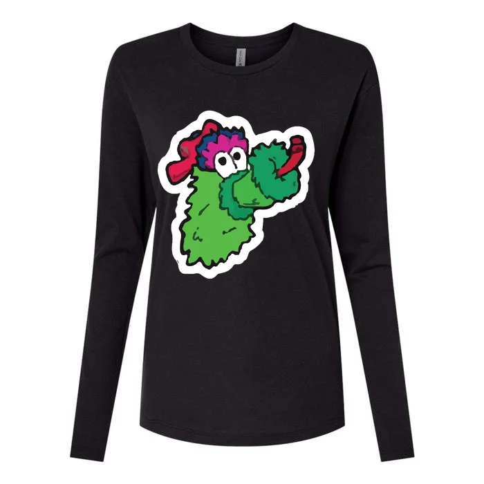 Funny Phanatic P Baseball Championship Womens Cotton Relaxed Long Sleeve T-Shirt