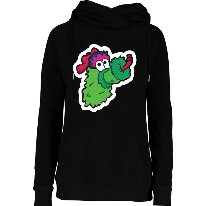 Funny Phanatic P Baseball Championship Womens Funnel Neck Pullover Hood