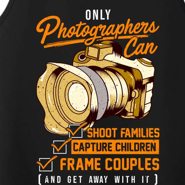 Funny Photographers Photography Camera Sayings Quote Gift Performance Tank