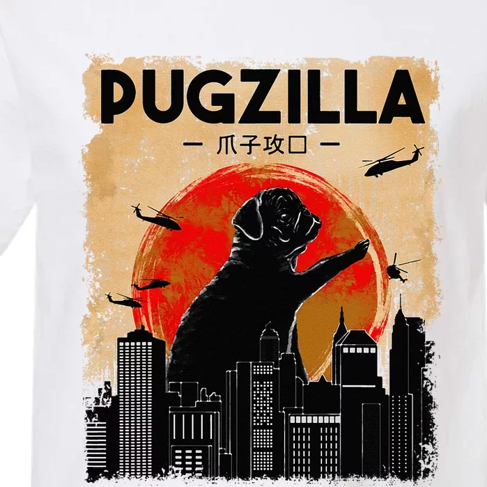 Funny Pug Pugzilla Funny Dog Pug Garment-Dyed Heavyweight T-Shirt