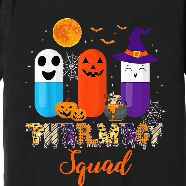 Funny Pills Pharmacy Pharmacist Squad Halloween Costume Premium T-Shirt