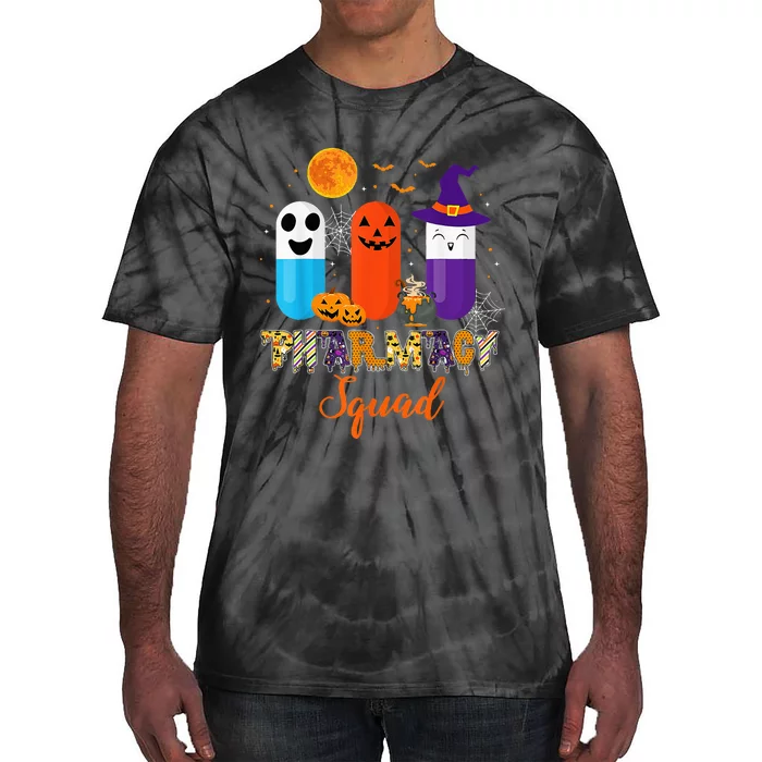 Funny Pills Pharmacy Pharmacist Squad Halloween Costume Tie-Dye T-Shirt