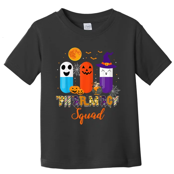 Funny Pills Pharmacy Pharmacist Squad Halloween Costume Toddler T-Shirt