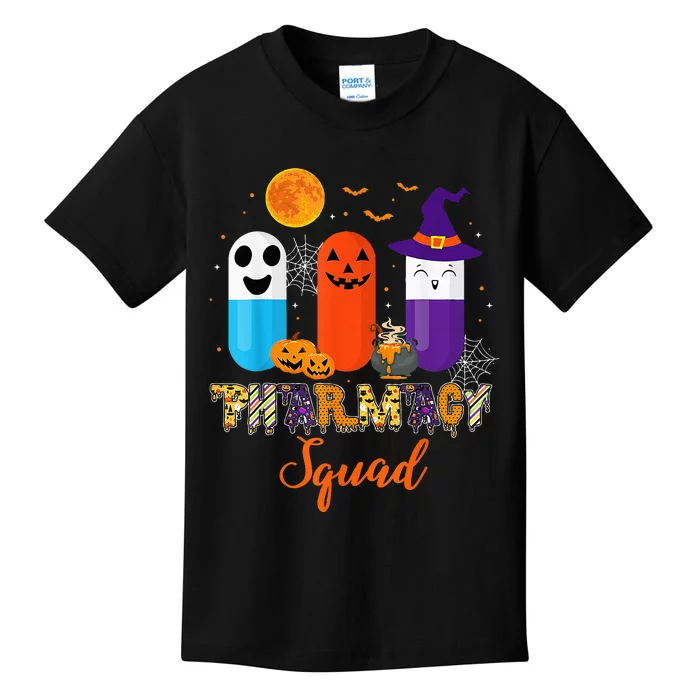 Funny Pills Pharmacy Pharmacist Squad Halloween Costume Kids T-Shirt