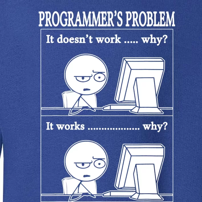 Funny Programmers Problem Fun Developer Gift Toddler Sweatshirt